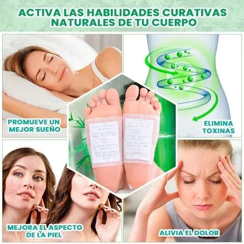 Parches Detox Kinoki Para Pies Caja X 10