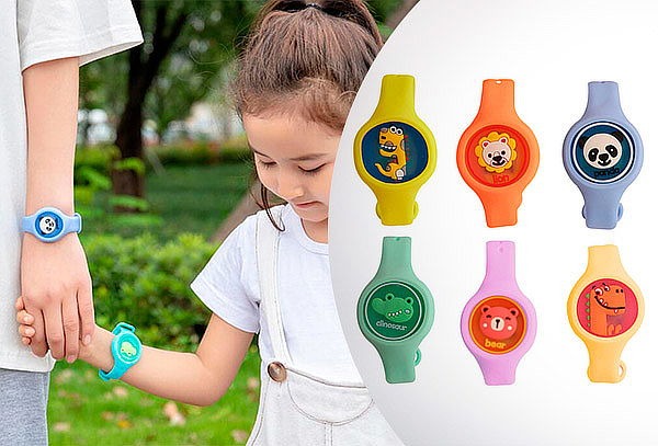 3 Pulseras repelentes de mosquitos para niños
