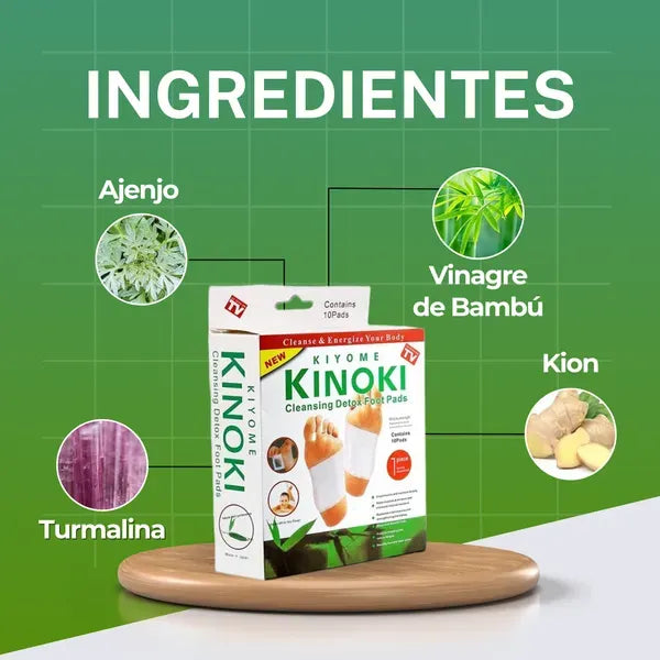 Parches Detox Kinoki Para Pies Caja X 10