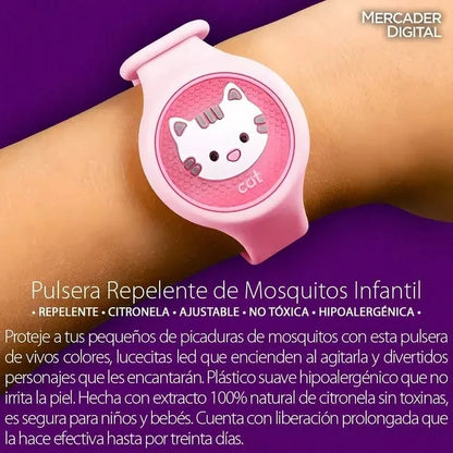 3 Pulseras repelentes de mosquitos para niños